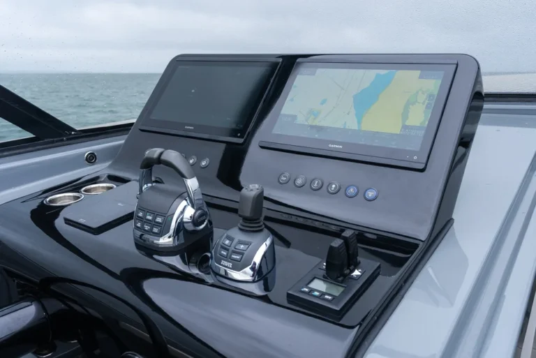 Outboard engines on a transom, where the service history matters more than the hour meter
